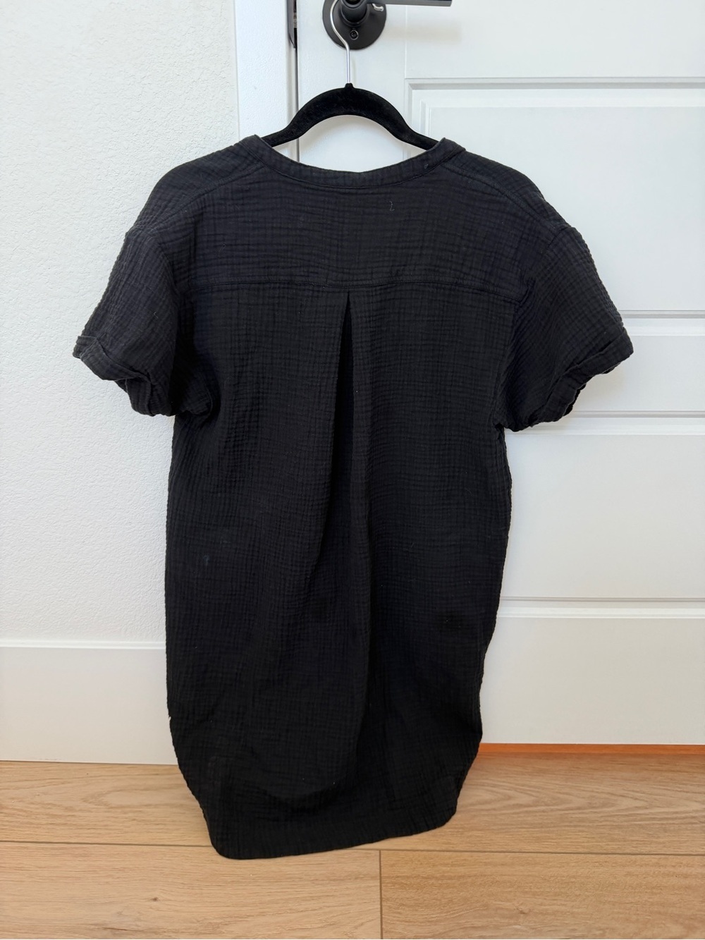Zsupply Talia Guaze Mini Dress Black Small View 3
